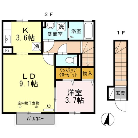 ウィット英賀保の物件間取画像